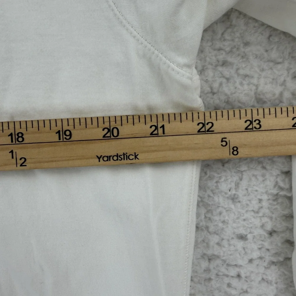 Polo Ralph Lauren 1/4 Zip Sweatshirt Mens Large White Mock Neck Pullover Logo